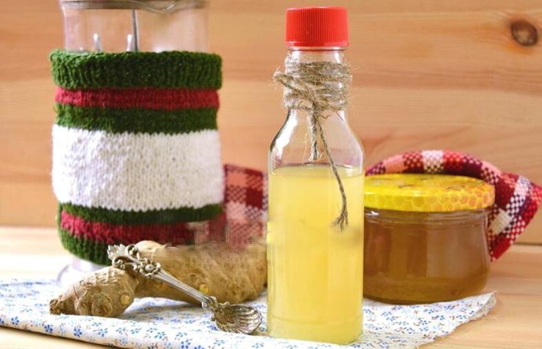 tintura de jengibre con limón y miel para aumentar la potencia